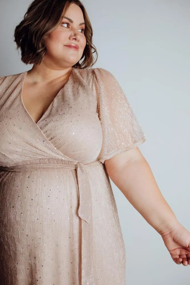 Fabric Swatch - Grace Sparkle | Champagne sold by Baltic Born product image thumbnail 2