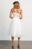 Noelle Shimmer Midi Dress | Off White sold by Baltic Born