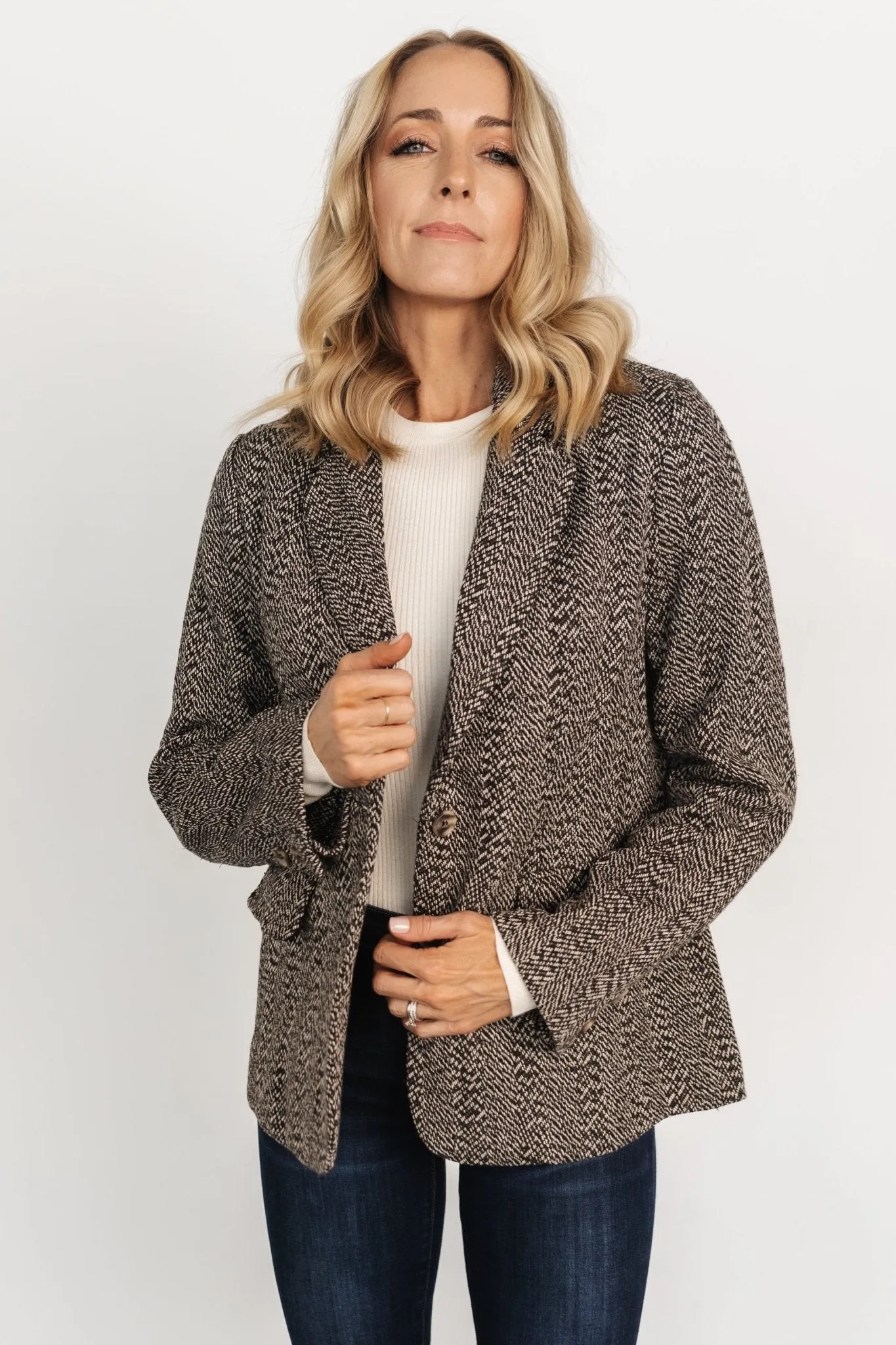 Owen Blazer | Mocha Print sold by Baltic Born product image thumbnail 5