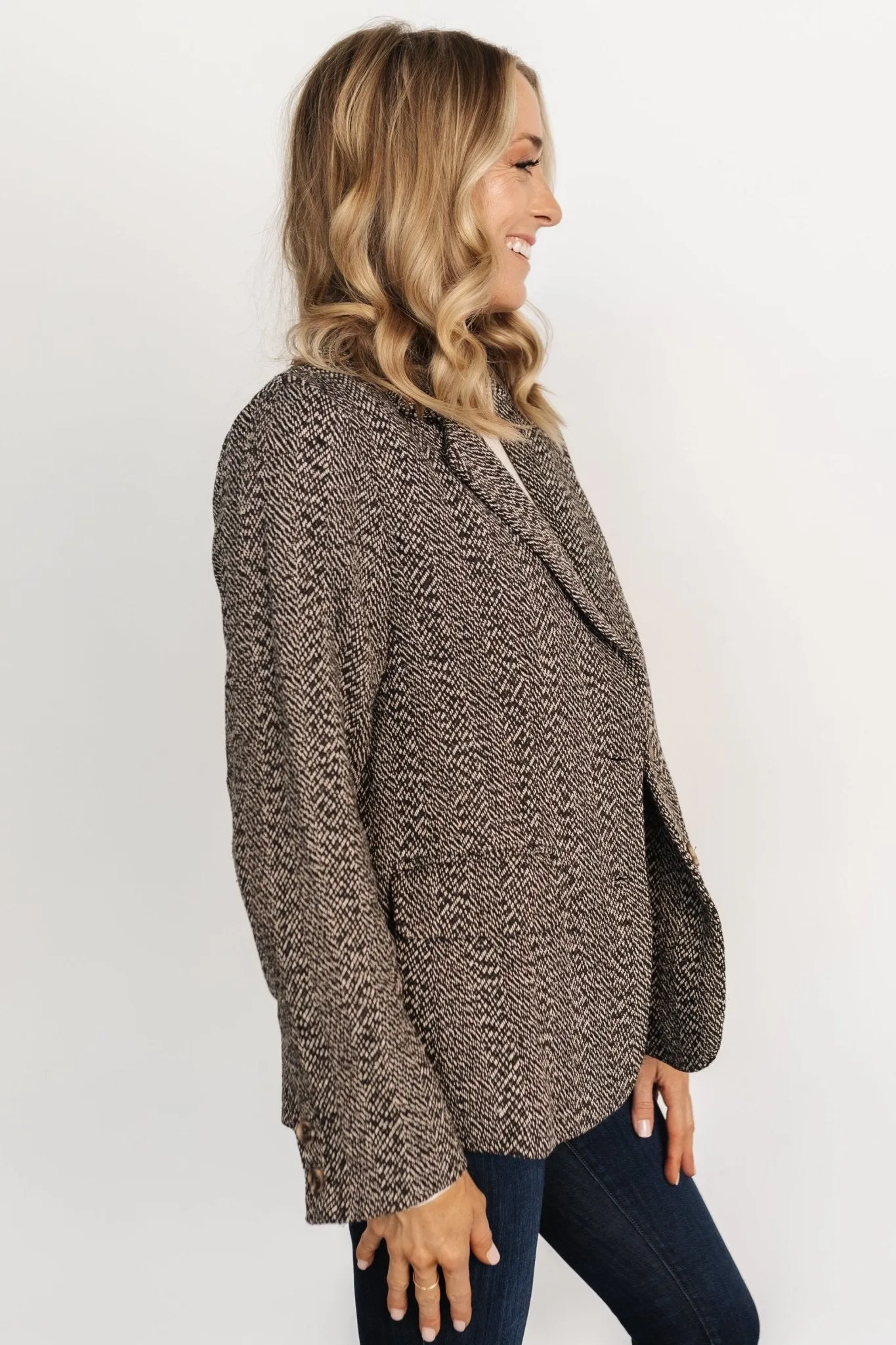 Owen Blazer | Mocha Print sold by Baltic Born product image thumbnail 2