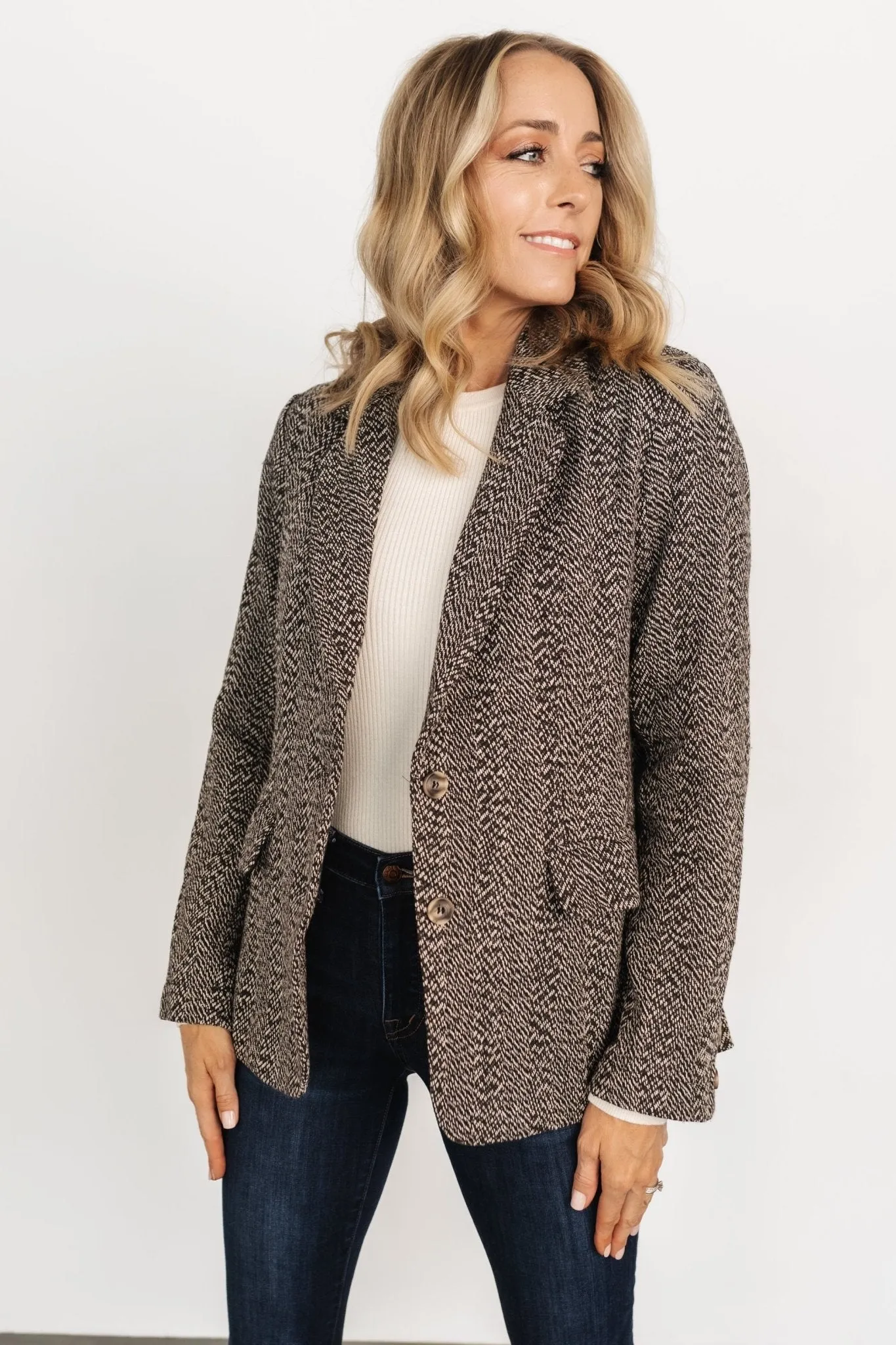 Owen Blazer | Mocha Print sold by Baltic Born product image thumbnail 3