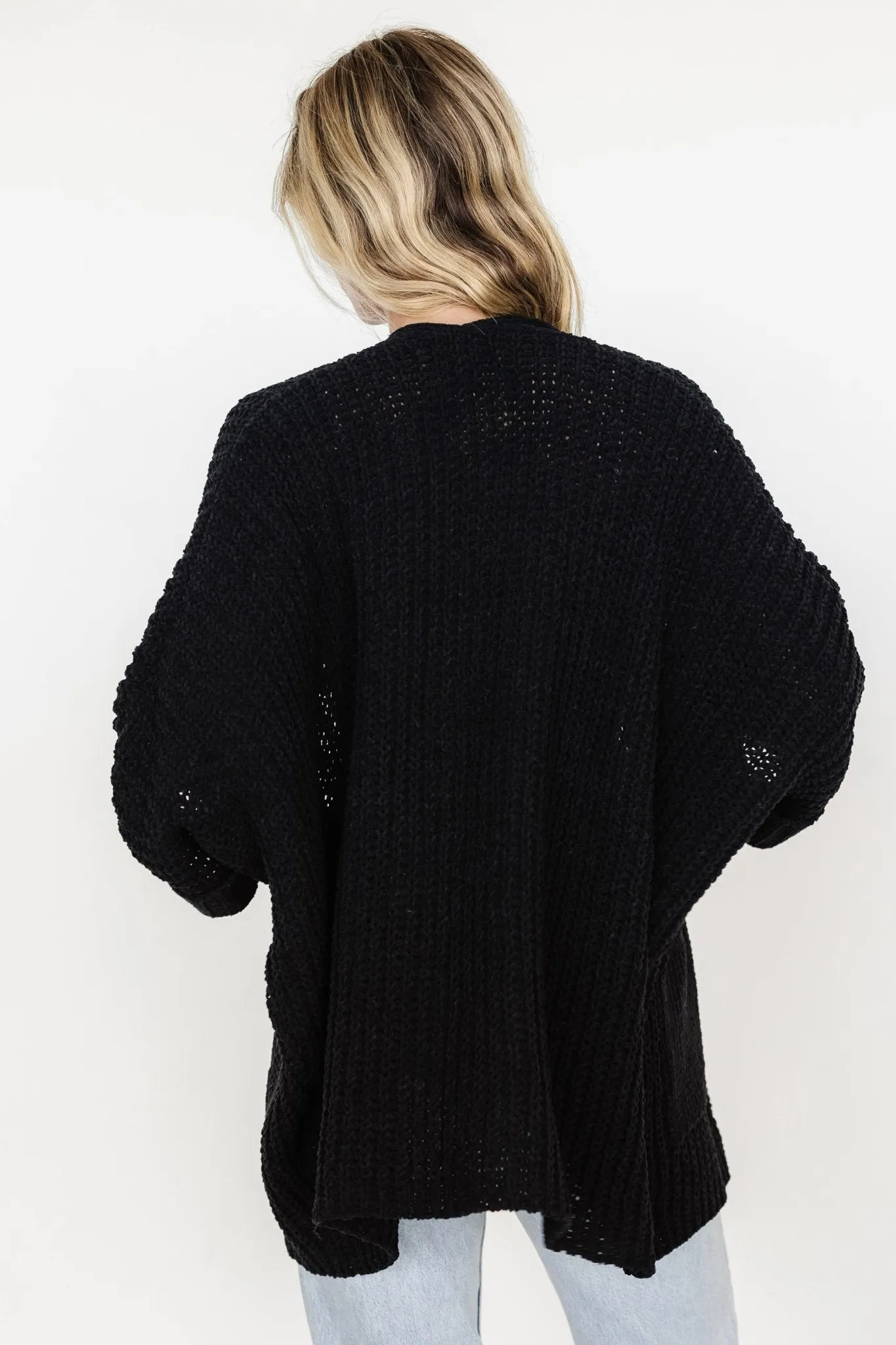 Cybele Oversized Cardigan | Black sold by Baltic Born product image thumbnail 4