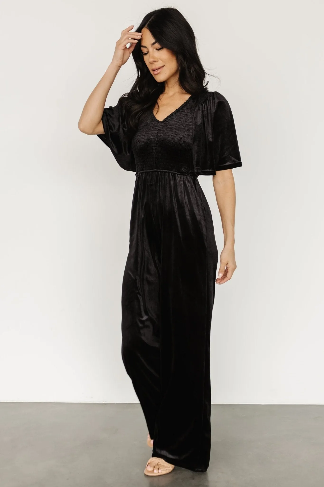 Regent Velvet Jumpsuit | Black sold by Baltic Born product image thumbnail 4