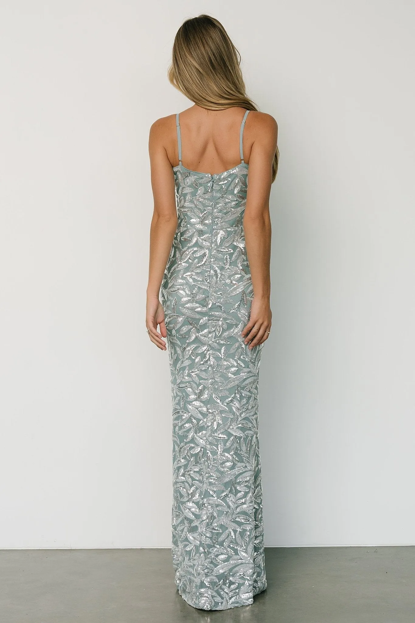 Mia Sequin Gown | Blue Sage sold by Baltic Born product image thumbnail 5