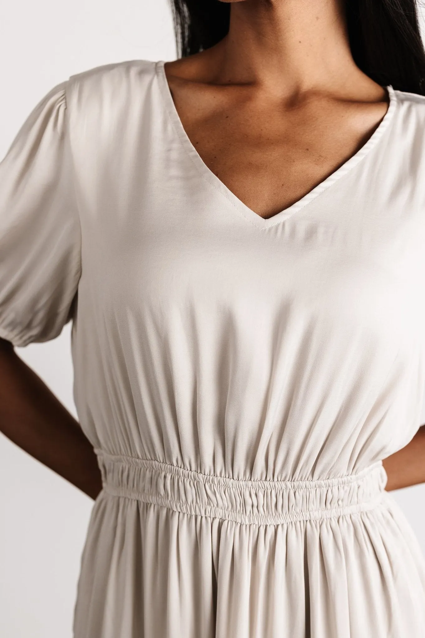 Astrid Midi Dress | Pale Ivory sold by Baltic Born product image thumbnail 2