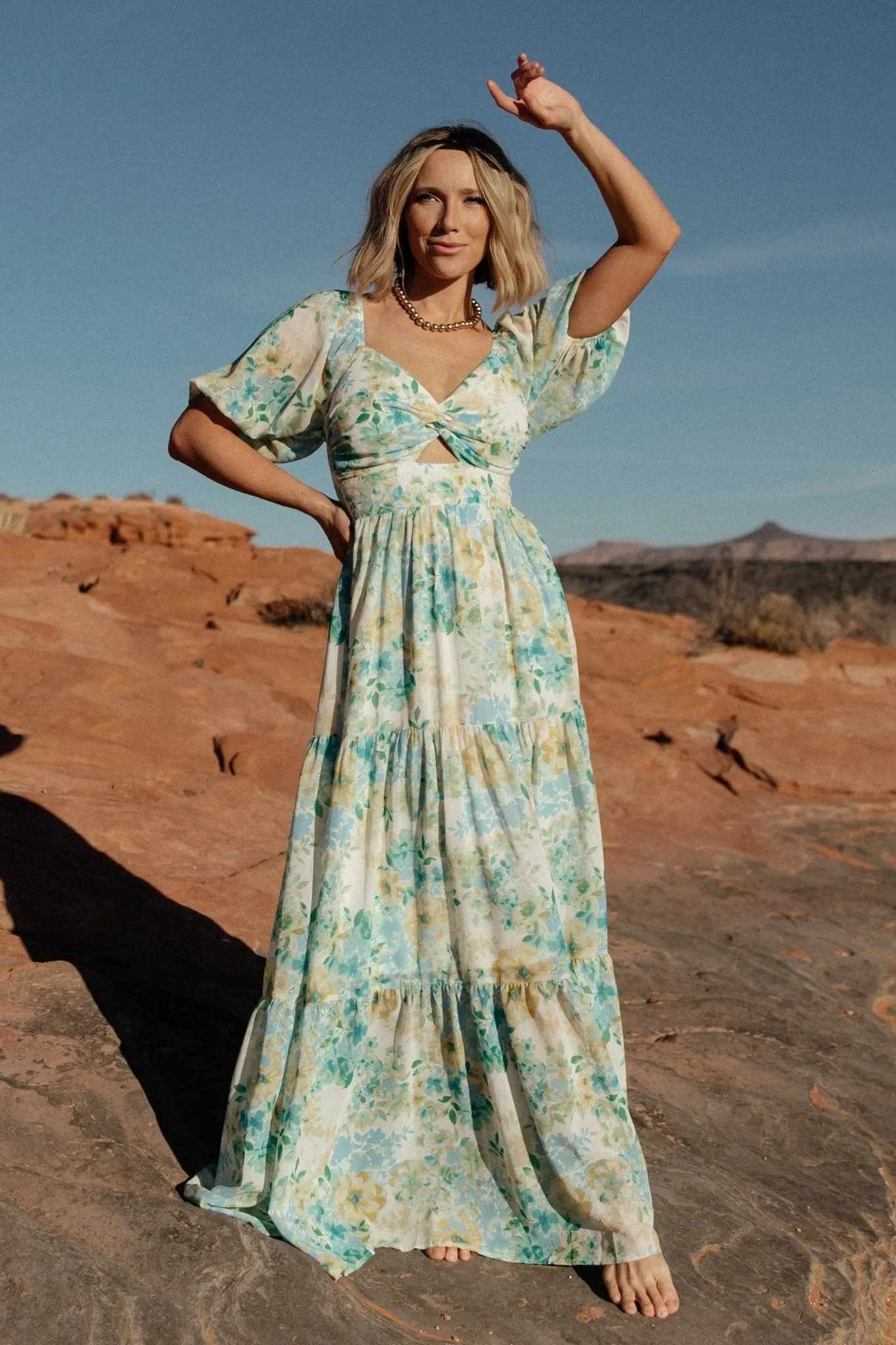 Maya Maxi Dress | Garden Multi sold by Baltic Born