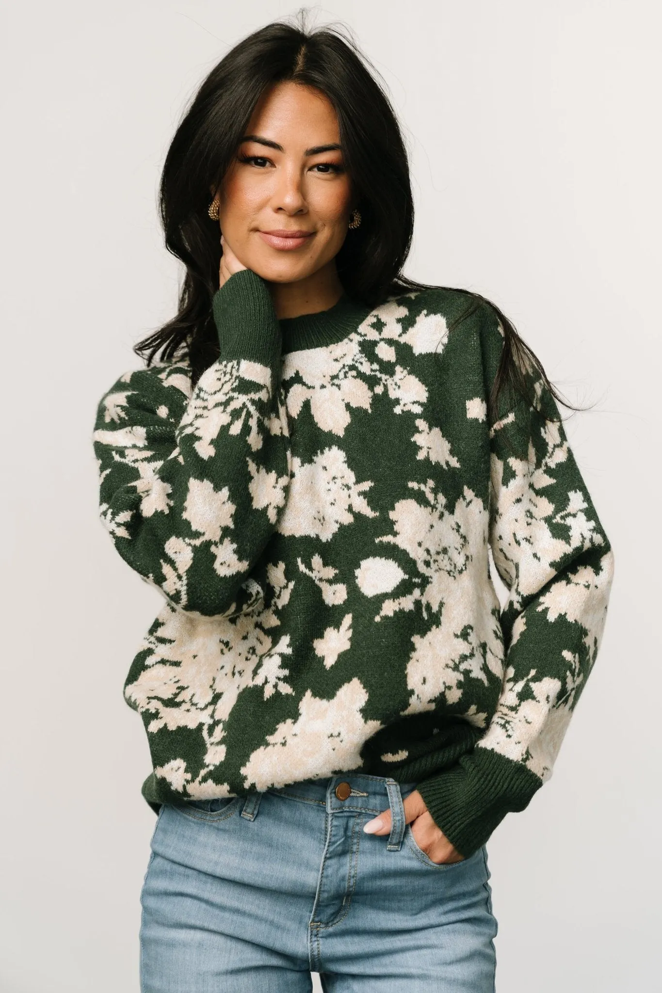 Legend Sweater | Hunter Green Multi sold by Baltic Born product image thumbnail 5