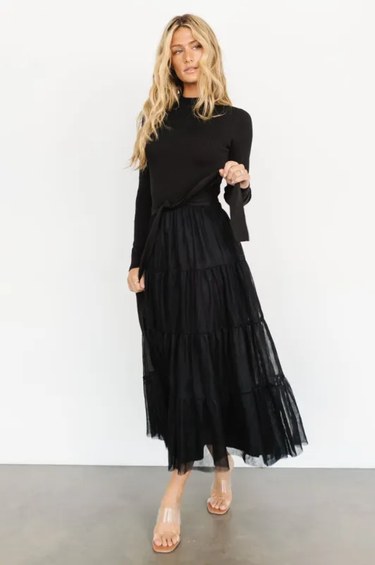 Demi Sweater Tulle Dress | Black sold by Baltic Born