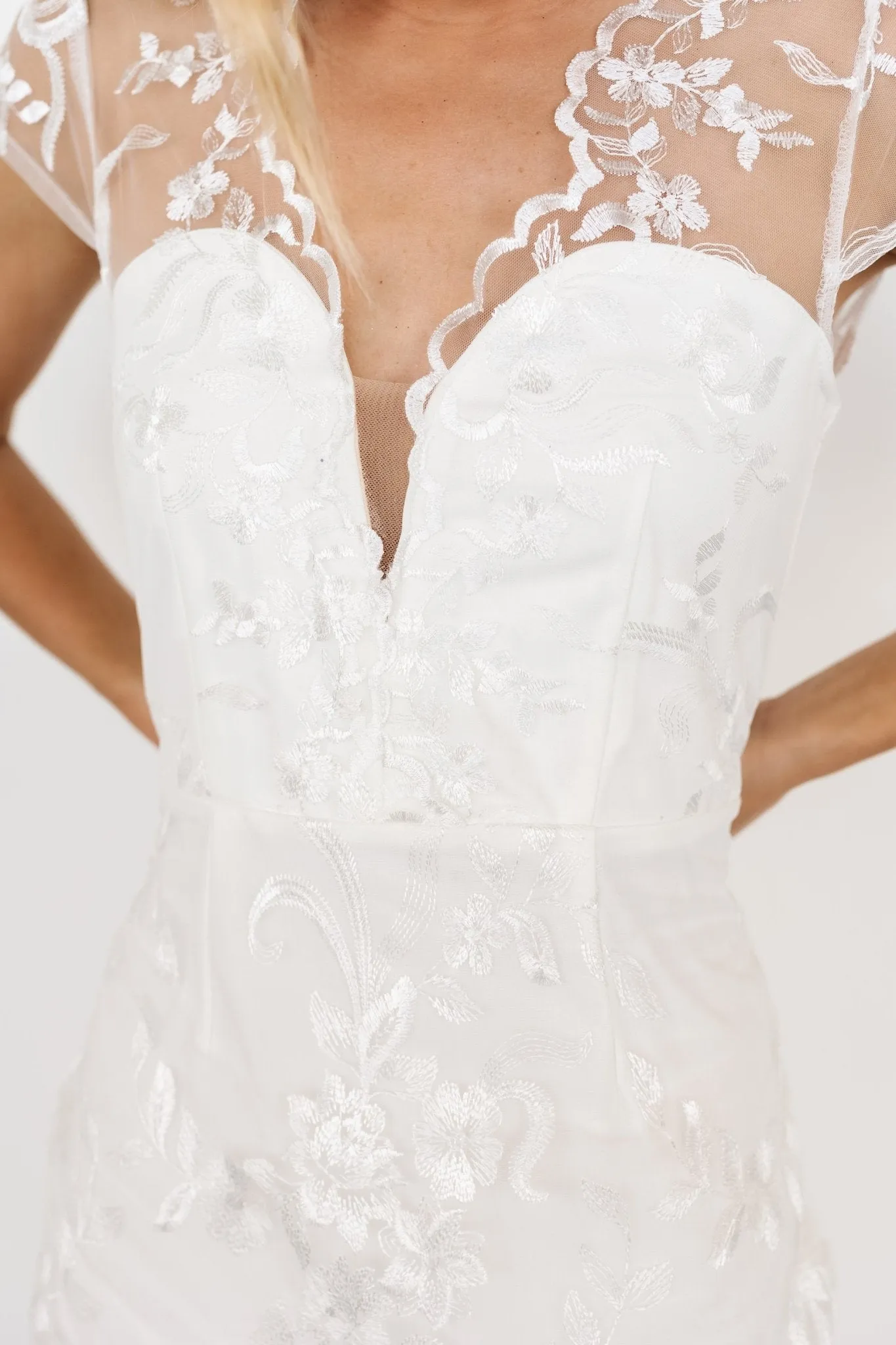 Delphine Applique Midi Dress | Off White sold by Baltic Born product image thumbnail 2