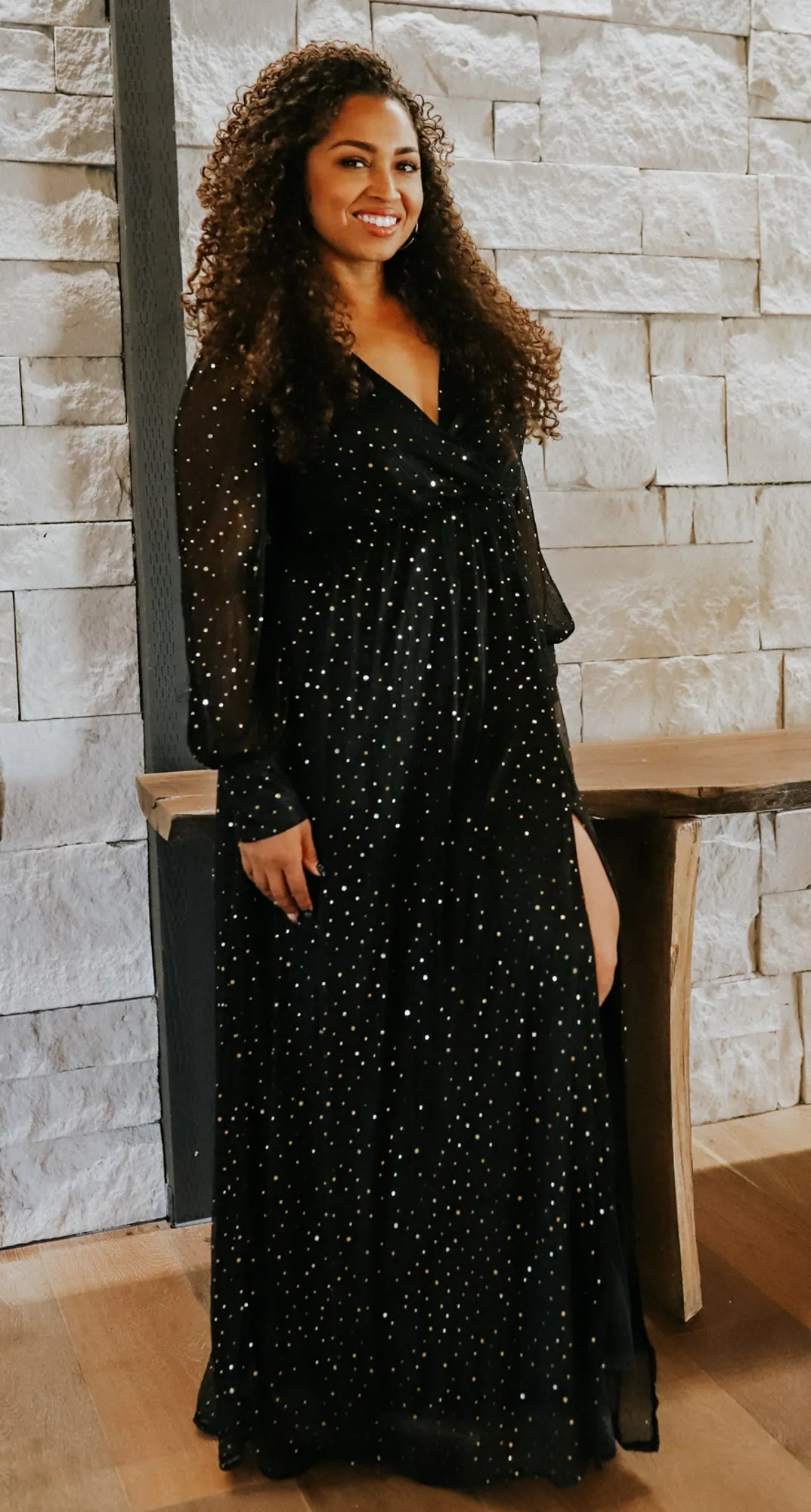 Fabric Swatch - Abigail Sparkle | Black sold by Baltic Born product image thumbnail 2