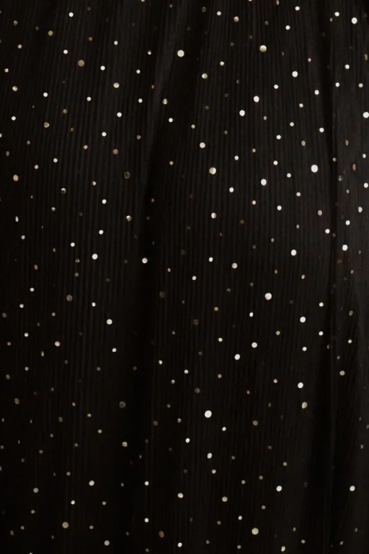 Fabric Swatch - Abigail Sparkle | Black sold by Baltic Born