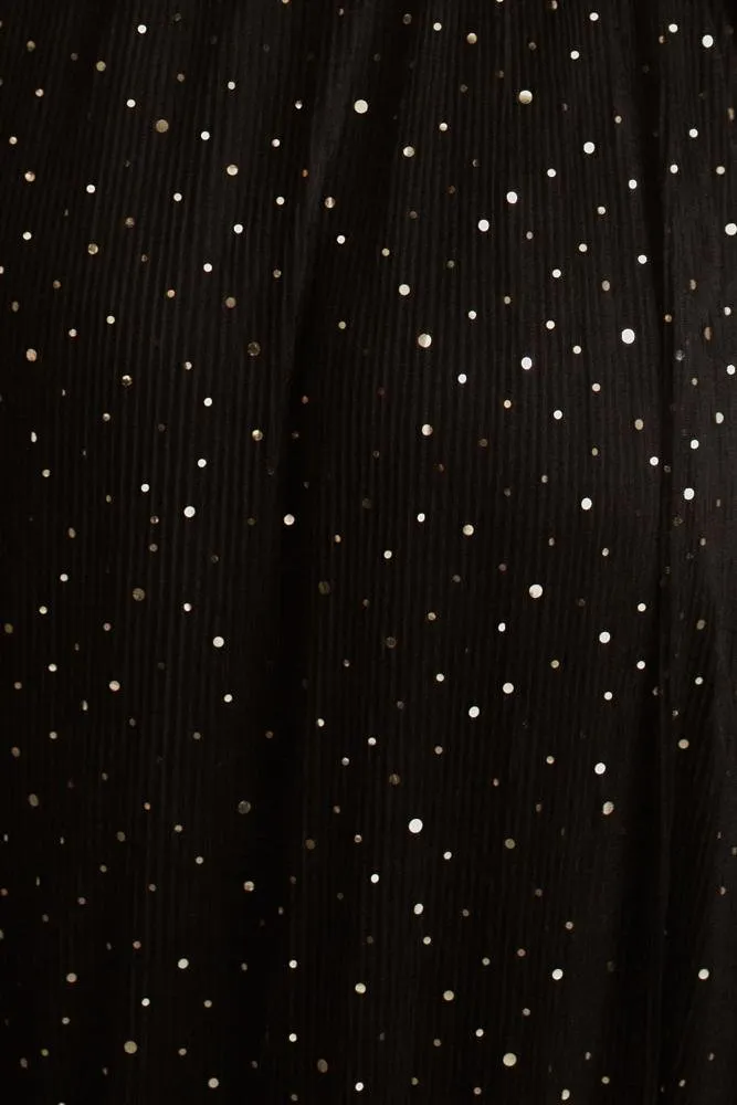 Fabric Swatch - Abigail Sparkle | Black sold by Baltic Born