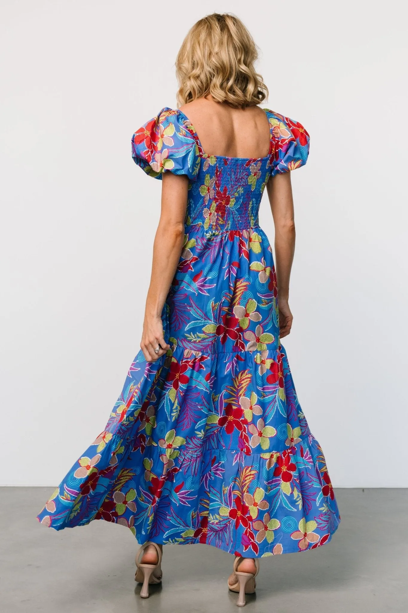 Melanie Maxi Dress | Blue Multi sold by Baltic Born product image thumbnail 5