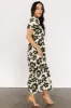 Kasey Maxi Dress | Olive + Ivory Print sold by Baltic Born
