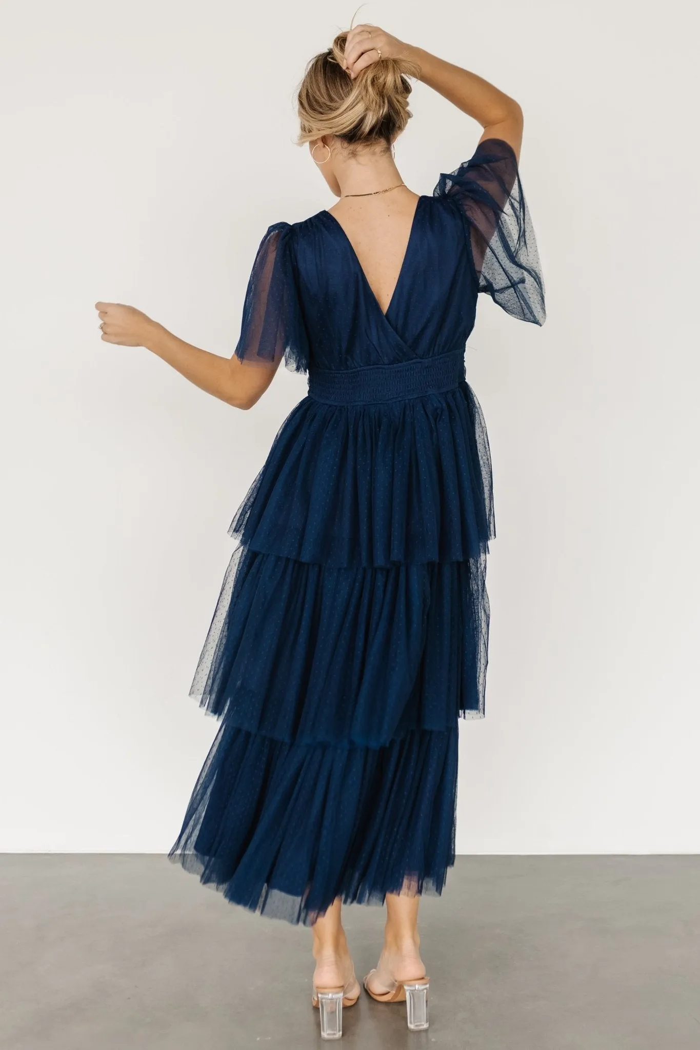 Starlet Tiered Maxi Dress | Midnight Blue sold by Baltic Born product image thumbnail 4