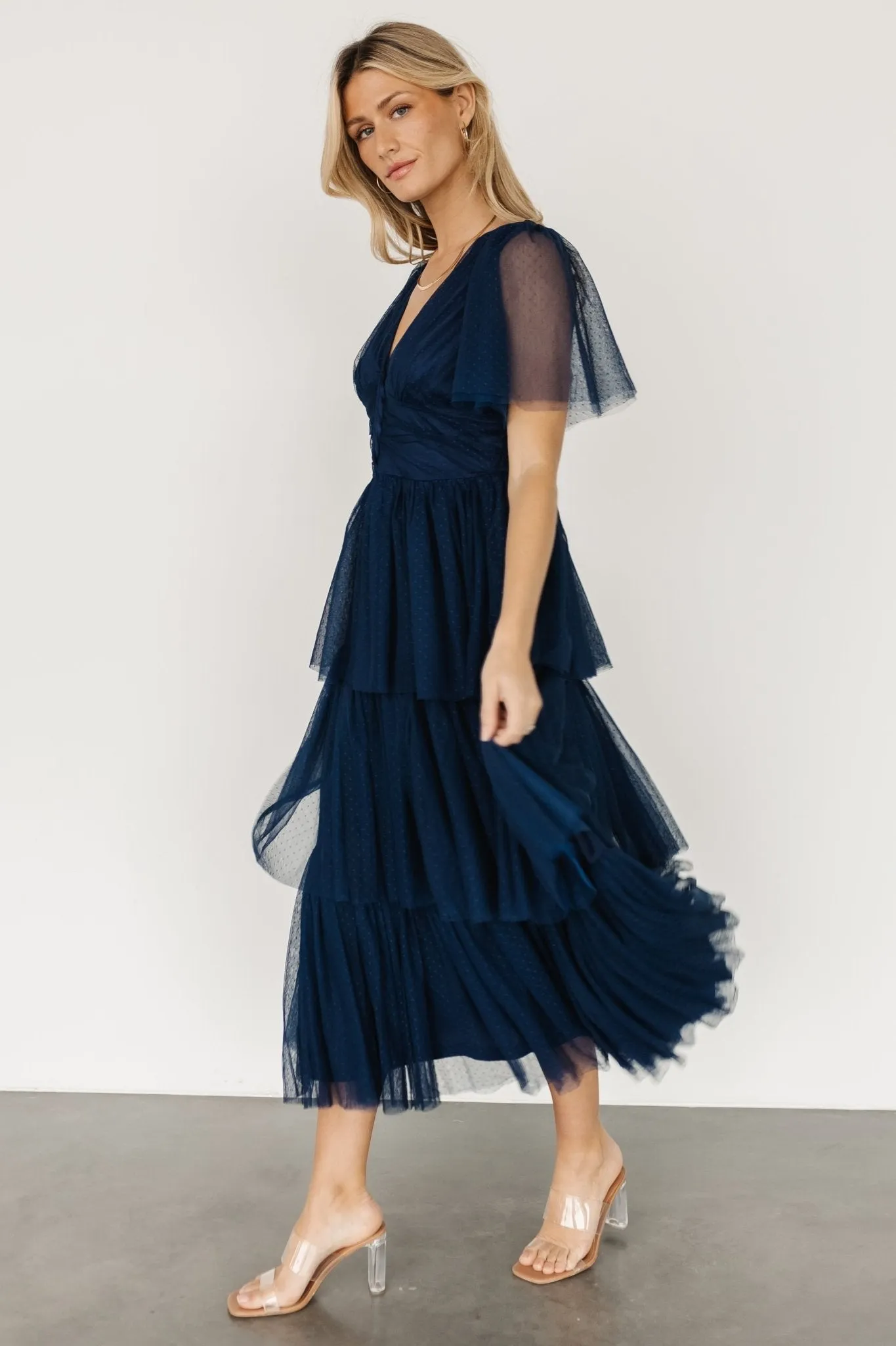 Starlet Tiered Maxi Dress | Midnight Blue sold by Baltic Born product image thumbnail 3