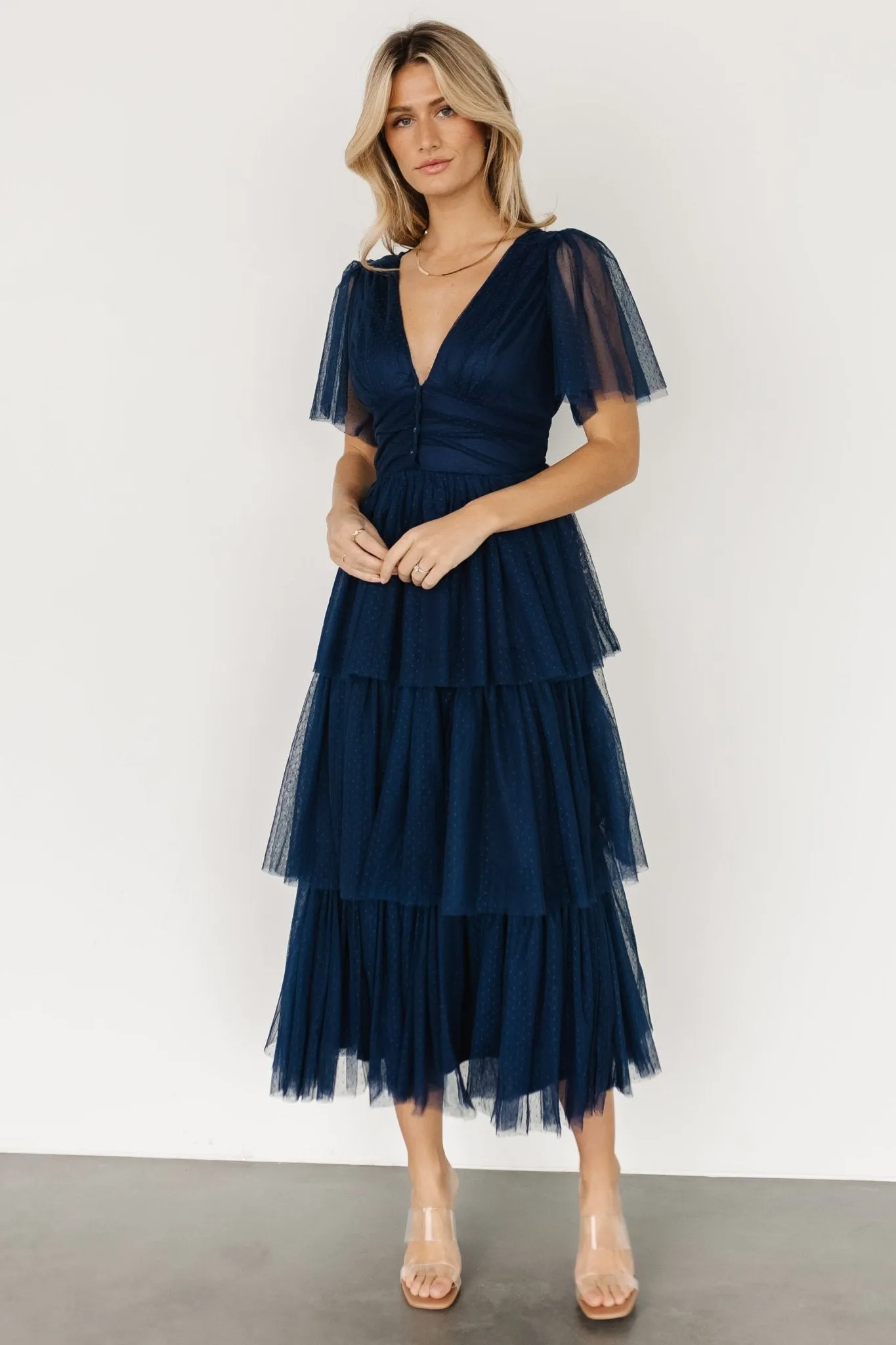 Starlet Tiered Maxi Dress | Midnight Blue sold by Baltic Born product image thumbnail 5