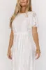 Claudia Lace Maxi Dress | Off White sold by Baltic Born