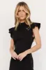 Tana Mock Neck Jumpsuit | Black sold by Baltic Born