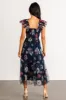 Clementine Tulle Midi Dress | Navy Floral sold by Baltic Born