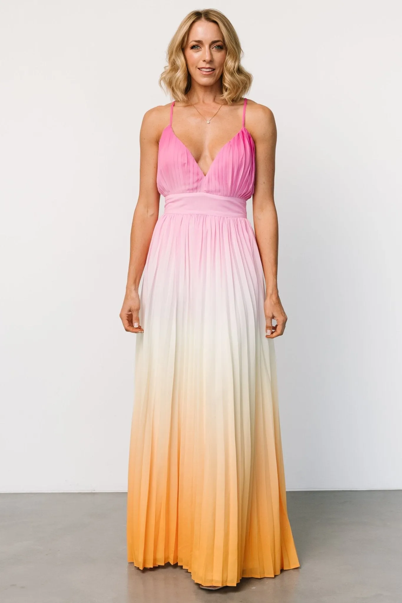 Ammiras Maxi Dress | Pink Ombre sold by Baltic Born product image thumbnail 4