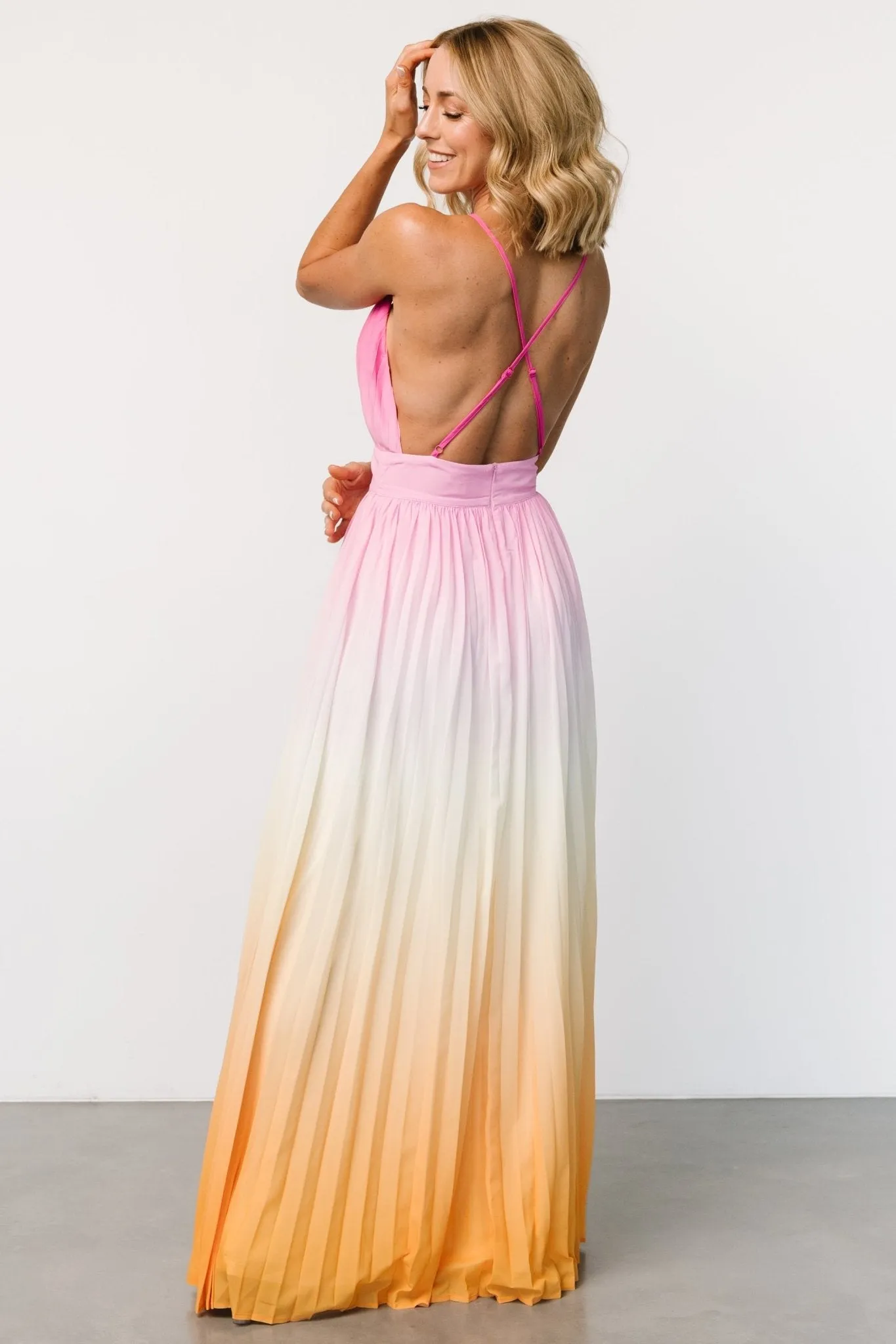 Ammiras Maxi Dress | Pink Ombre sold by Baltic Born product image thumbnail 2