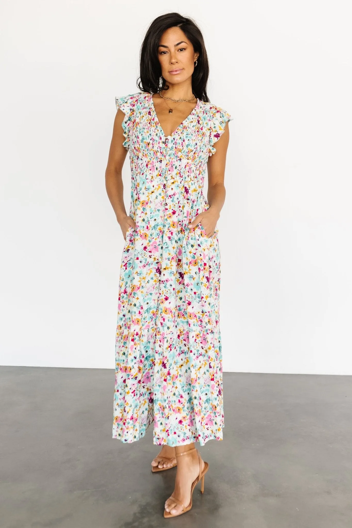 Florencia Dress | Sage Multi Floral sold by Baltic Born product image thumbnail 5