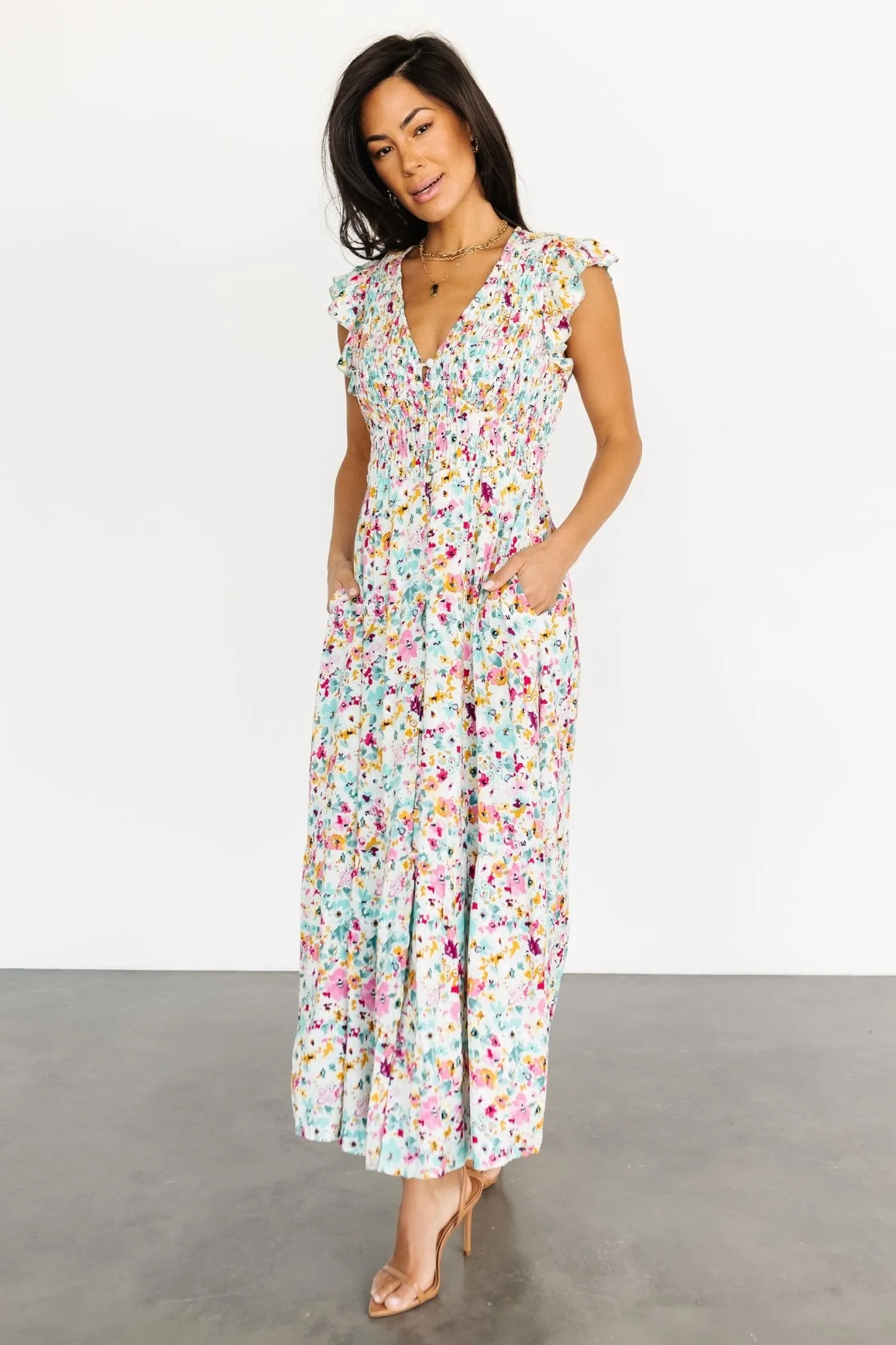 Florencia Dress | Sage Multi Floral sold by Baltic Born product image thumbnail 3