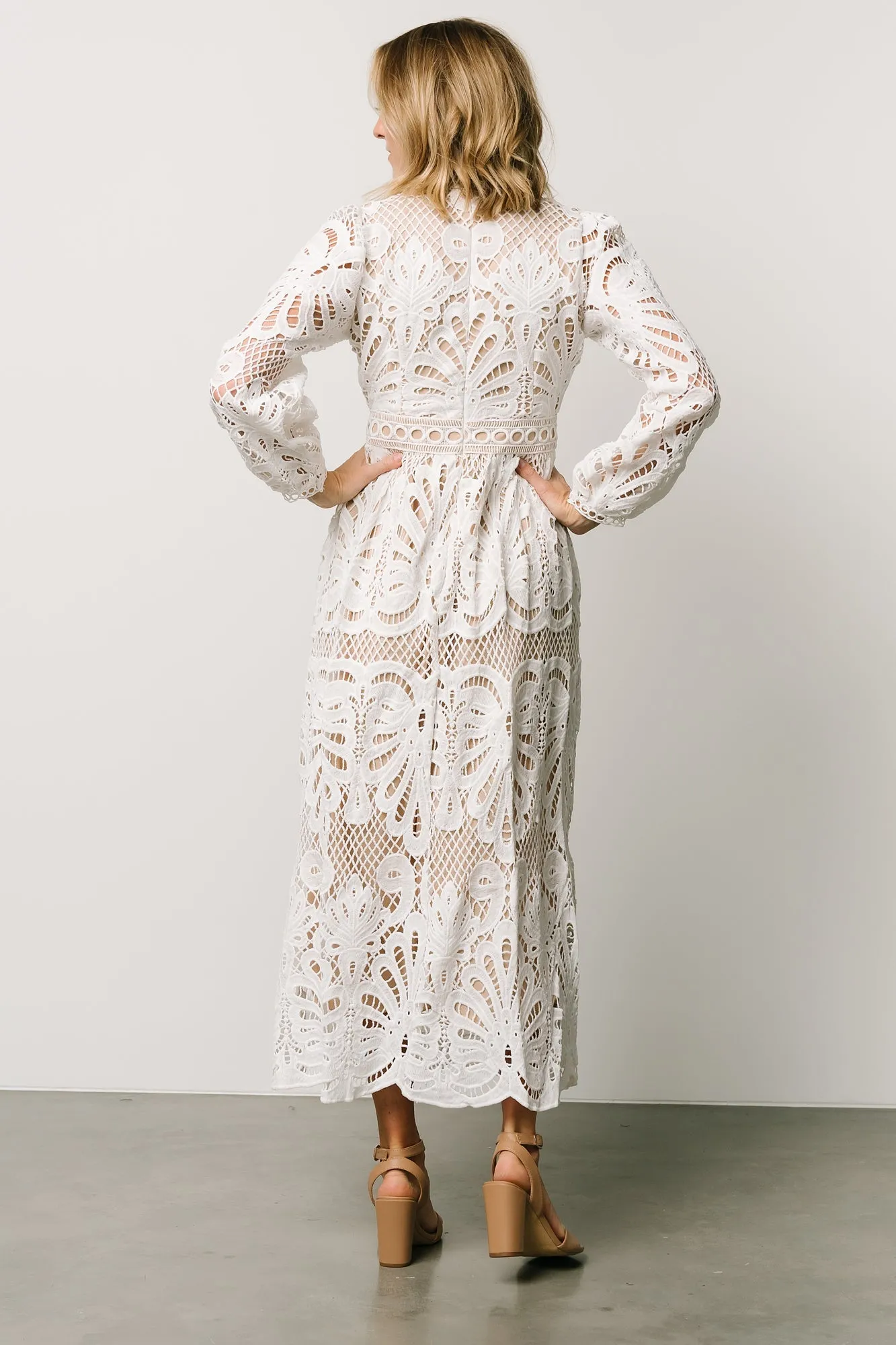 Eldora Lace Midi Dress | Off White sold by Baltic Born product image thumbnail 5