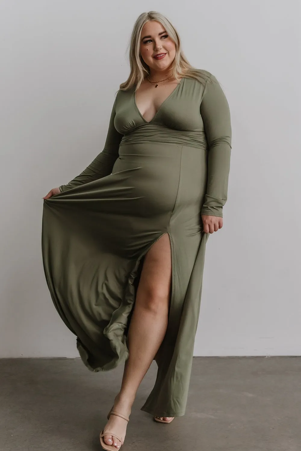 Arianna Maxi Dress | Dusty Sage sold by Baltic Born product image thumbnail 3