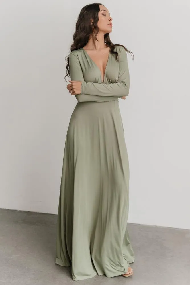 Arianna Maxi Dress | Dusty Sage sold by Baltic Born product image thumbnail 5