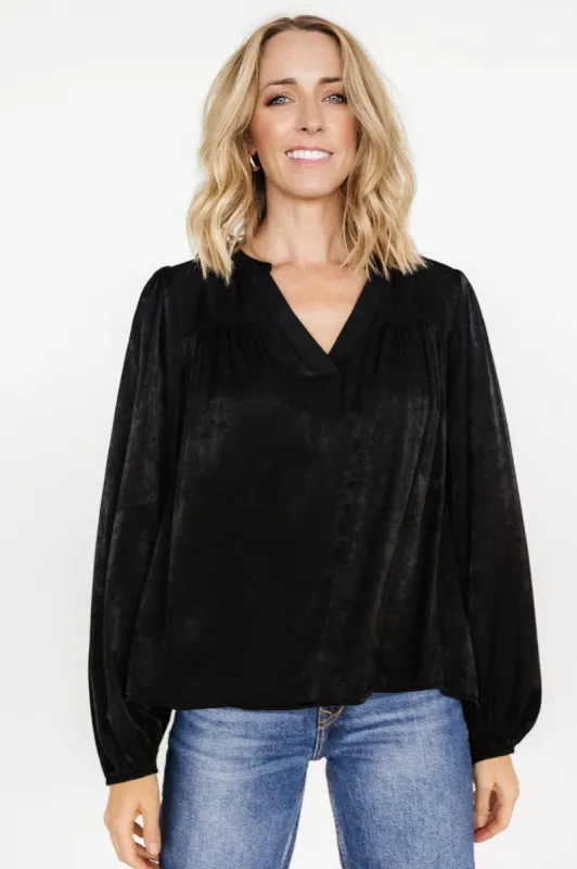 Alina Blouse | Black made by In February