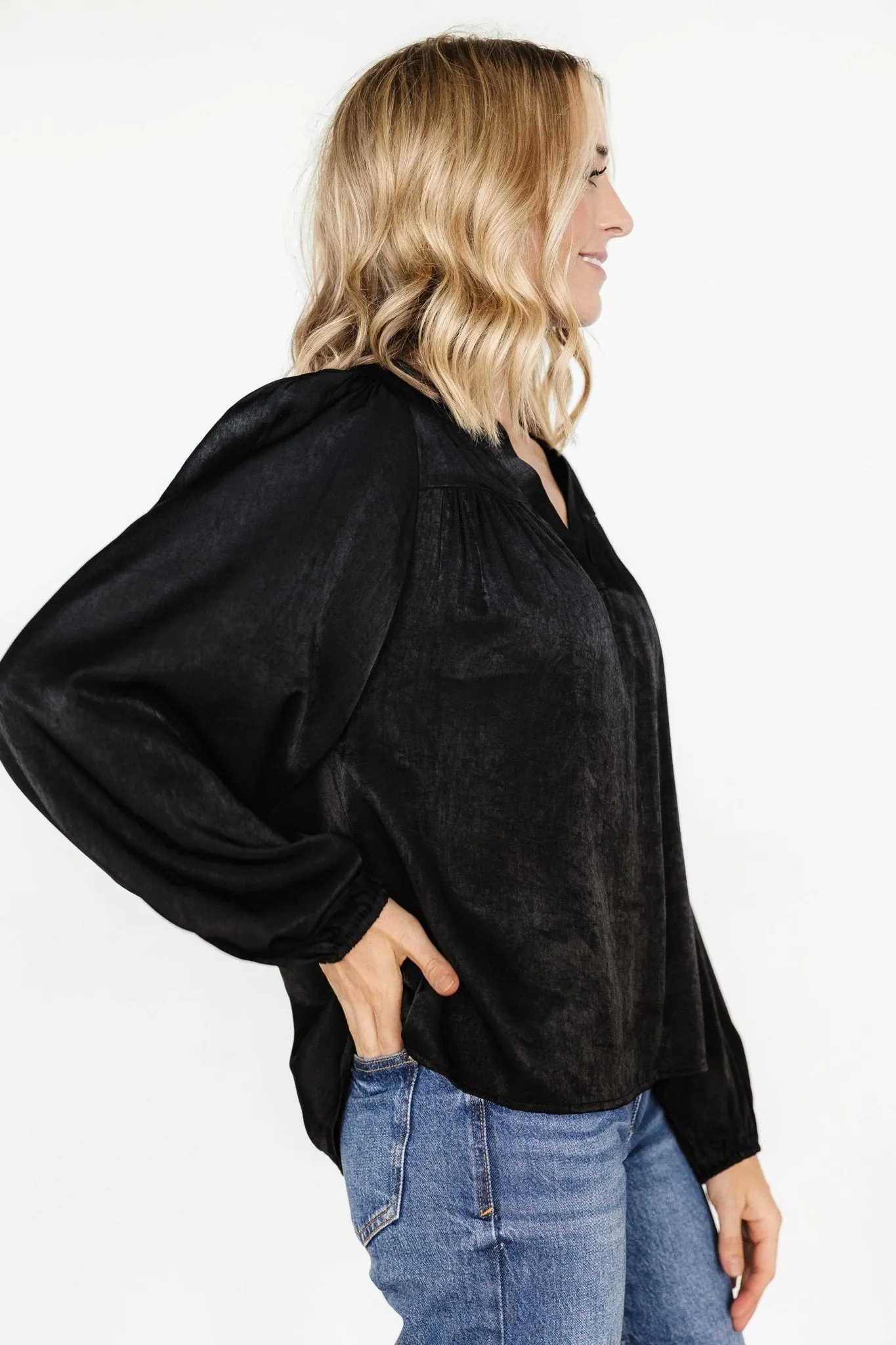 Alina Blouse | Black sold by Baltic Born product image thumbnail 2