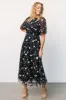 Arabella Embroidered Tulle Maxi Dress | Pink + Navy sold by Baltic Born