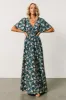 Verona Smocked Maxi Dress | Slate Floral sold by Baltic Born