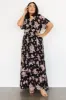Katherine Maxi Dress | Black + Blush Floral sold by Baltic Born