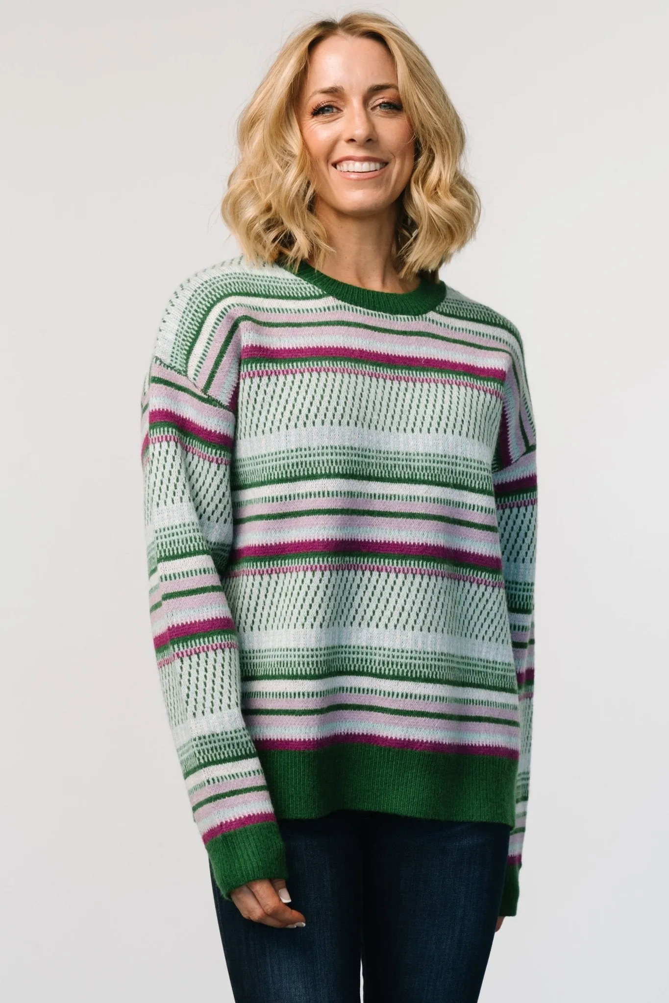 Holmes Sweater | Green Multi sold by Baltic Born product image thumbnail 5