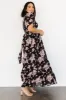 Katherine Maxi Dress | Black + Blush Floral sold by Baltic Born