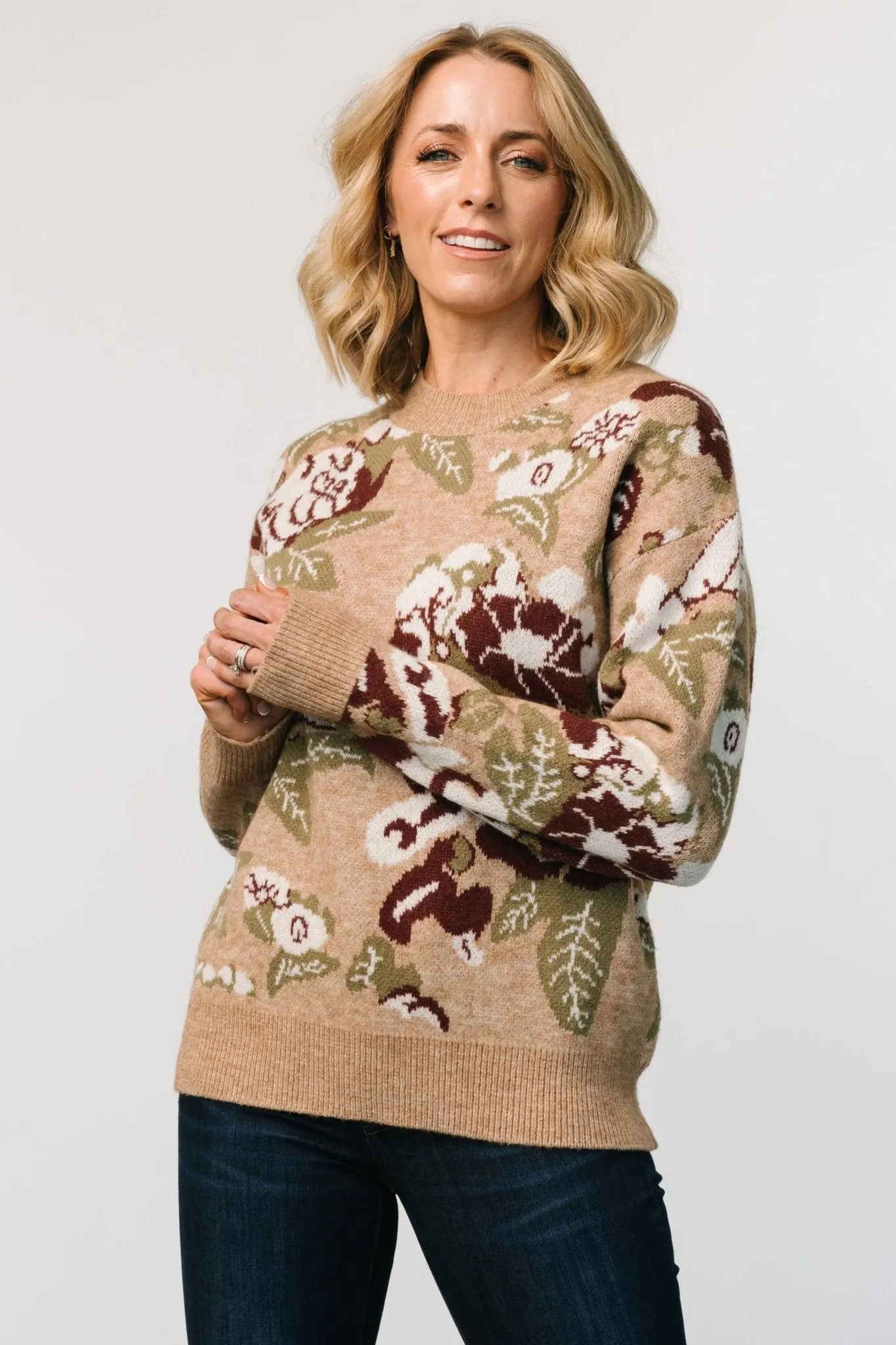 Munich Sweater | Taupe Multi sold by Baltic Born product image thumbnail 5