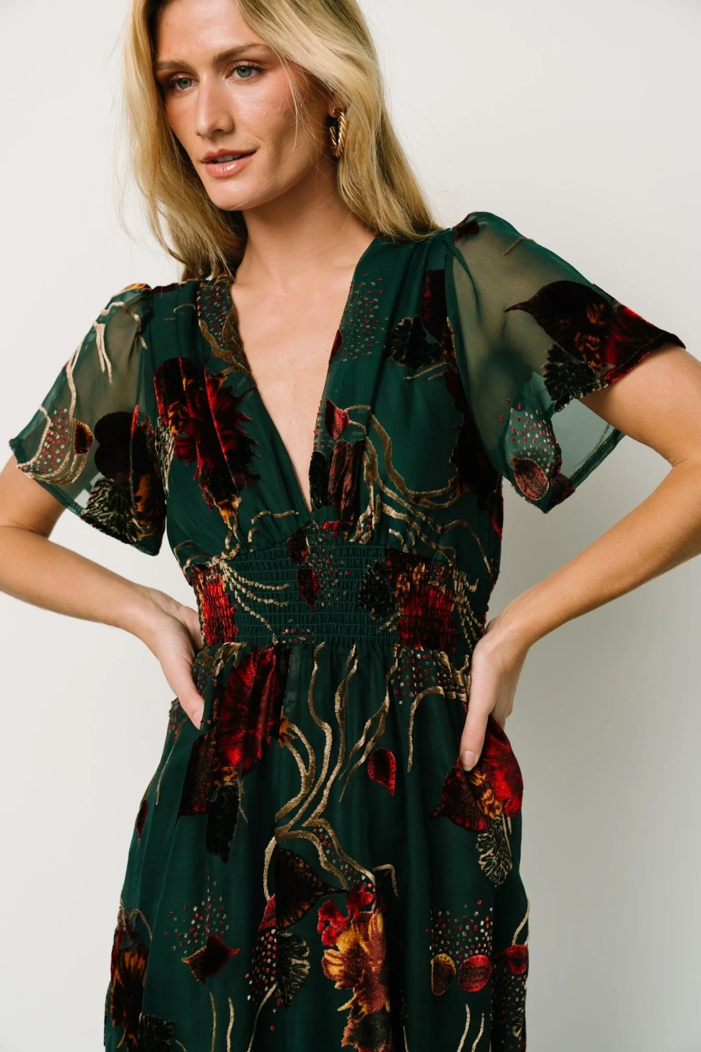 Valen Maxi Dress | Jade Multi sold by Baltic Born product image thumbnail 2