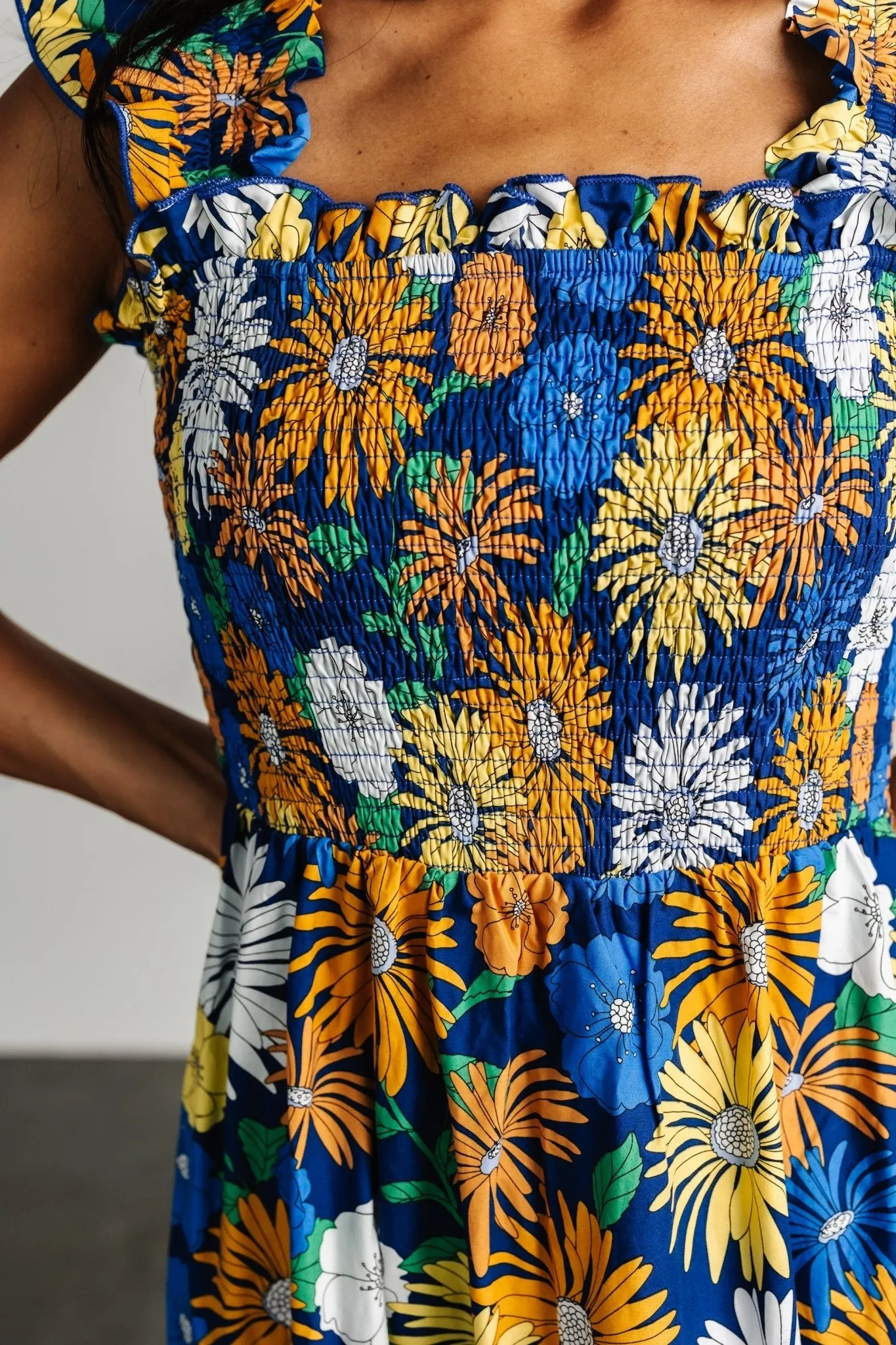 Adela Maxi Dress | Blue Multi Floral sold by Baltic Born product image thumbnail 2