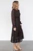 Edith Pleated Dress | Navy + Copper sold by Baltic Born