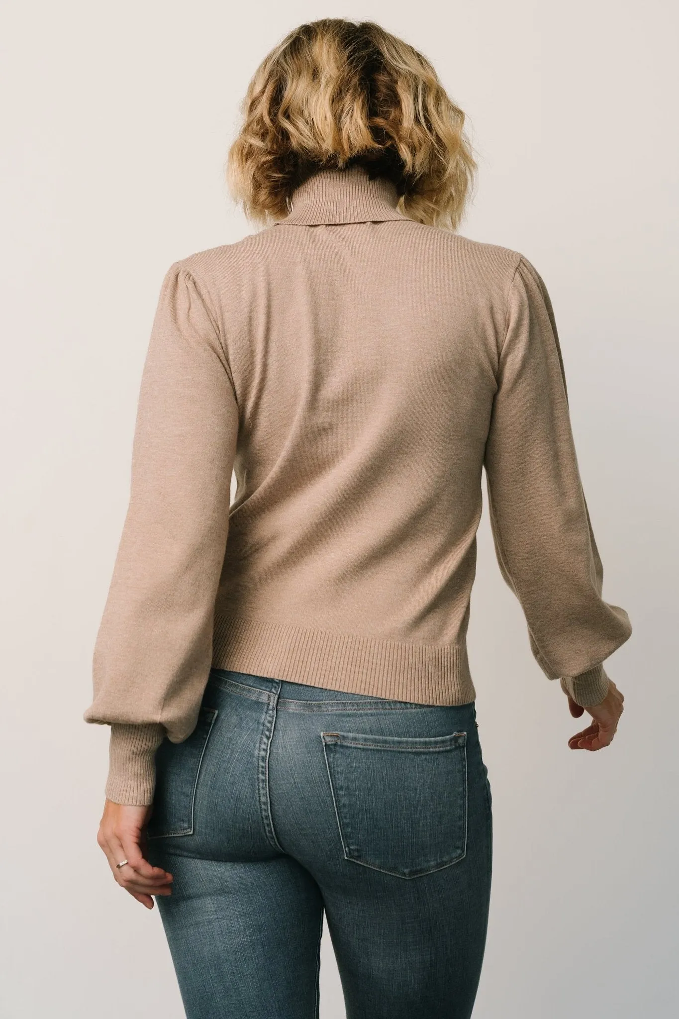 Danica Turtleneck Knit Top | Taupe sold by Baltic Born product image thumbnail 4