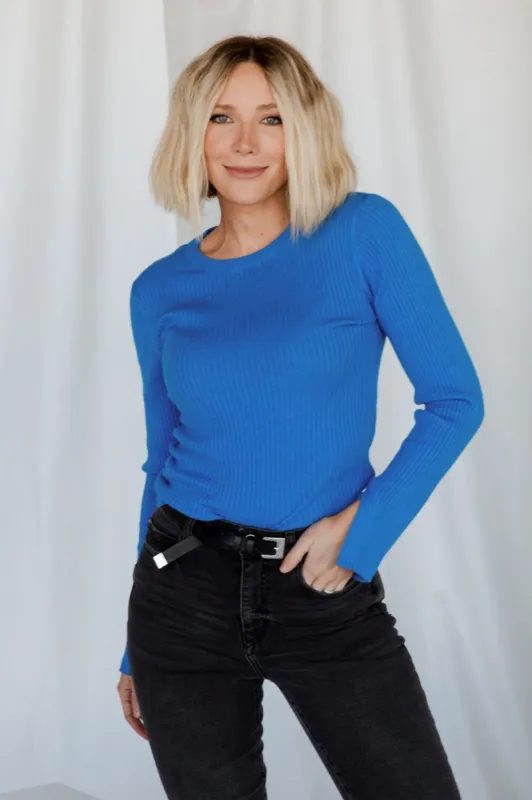 Dominic Sweater Top | Blue sold by Baltic Born