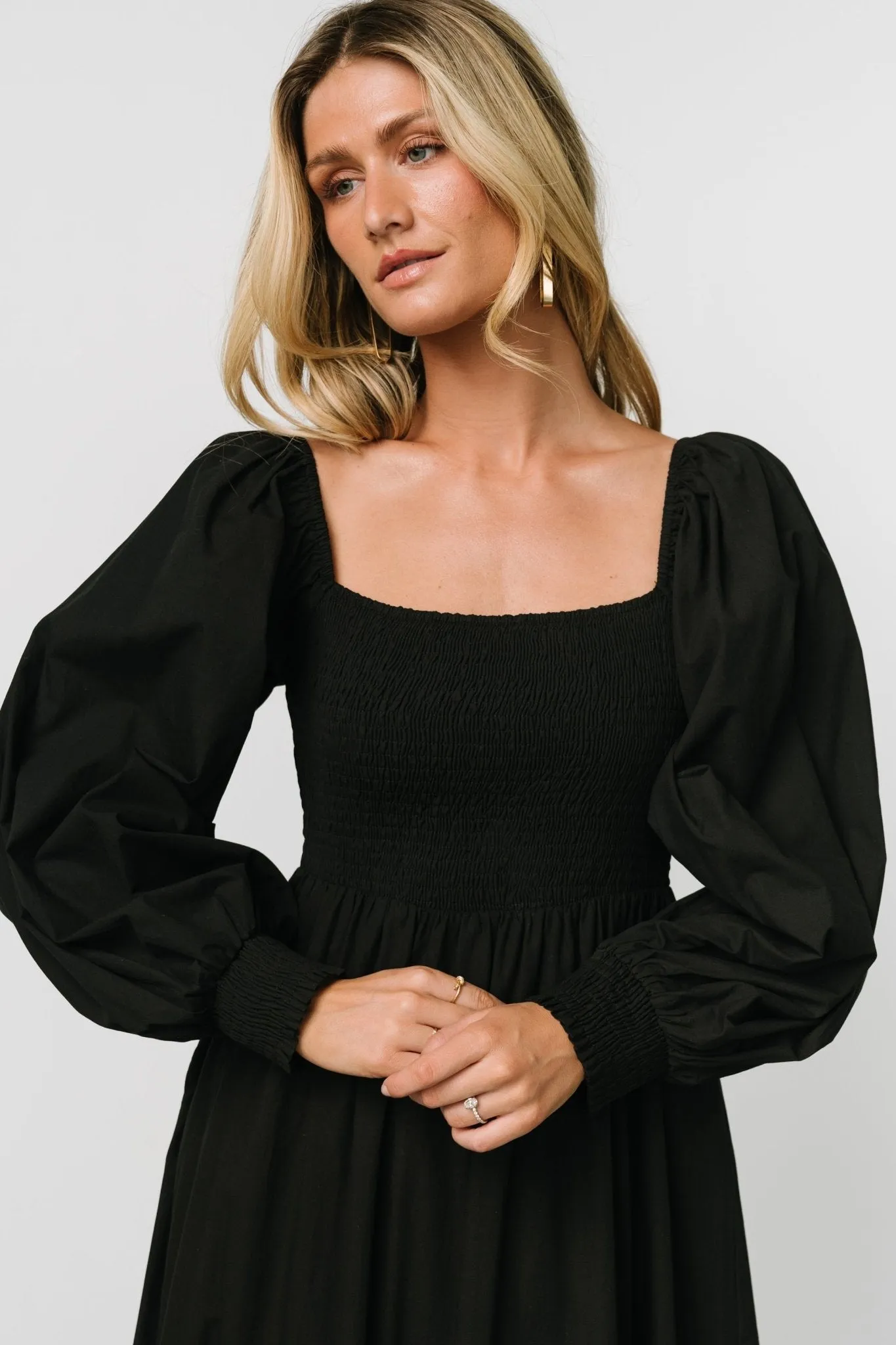 Chandler Eyelet Maxi Dress | Black sold by Baltic Born product image thumbnail 5