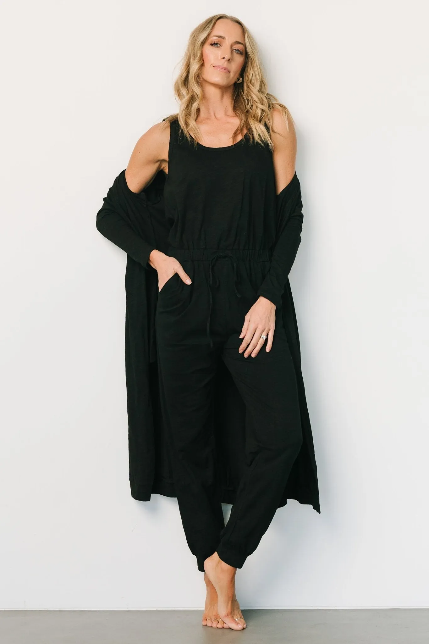 Janae Jumpsuit + Cardigan Set | Black sold by Baltic Born product image thumbnail 5