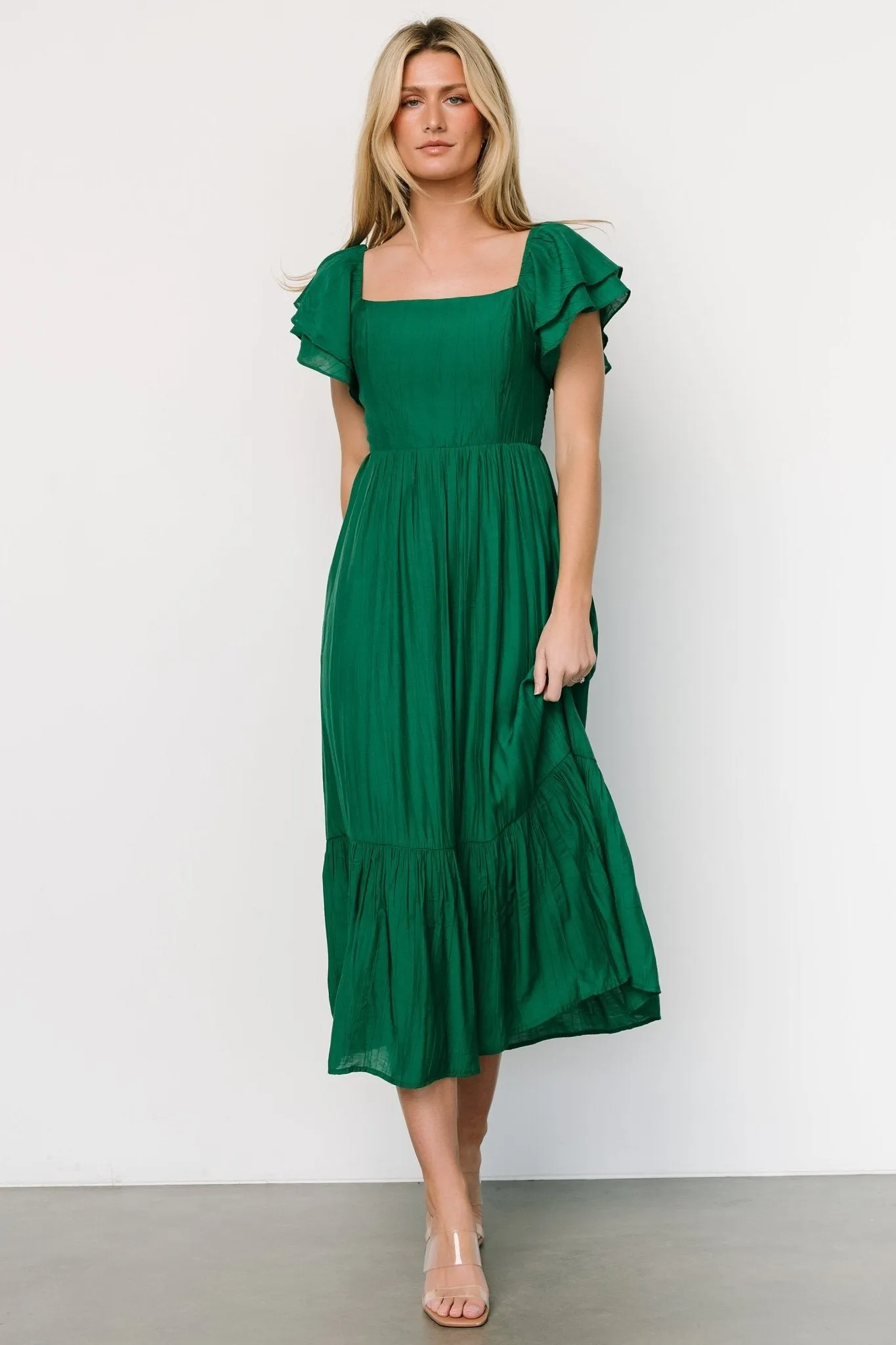 Buttercup Midi Dress | Evergreen sold by Baltic Born product image thumbnail 5