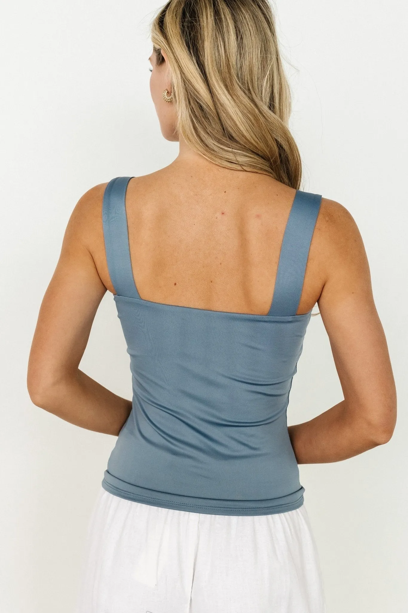 Liz Tank Top | Dusty Blue sold by Baltic Born product image thumbnail 5