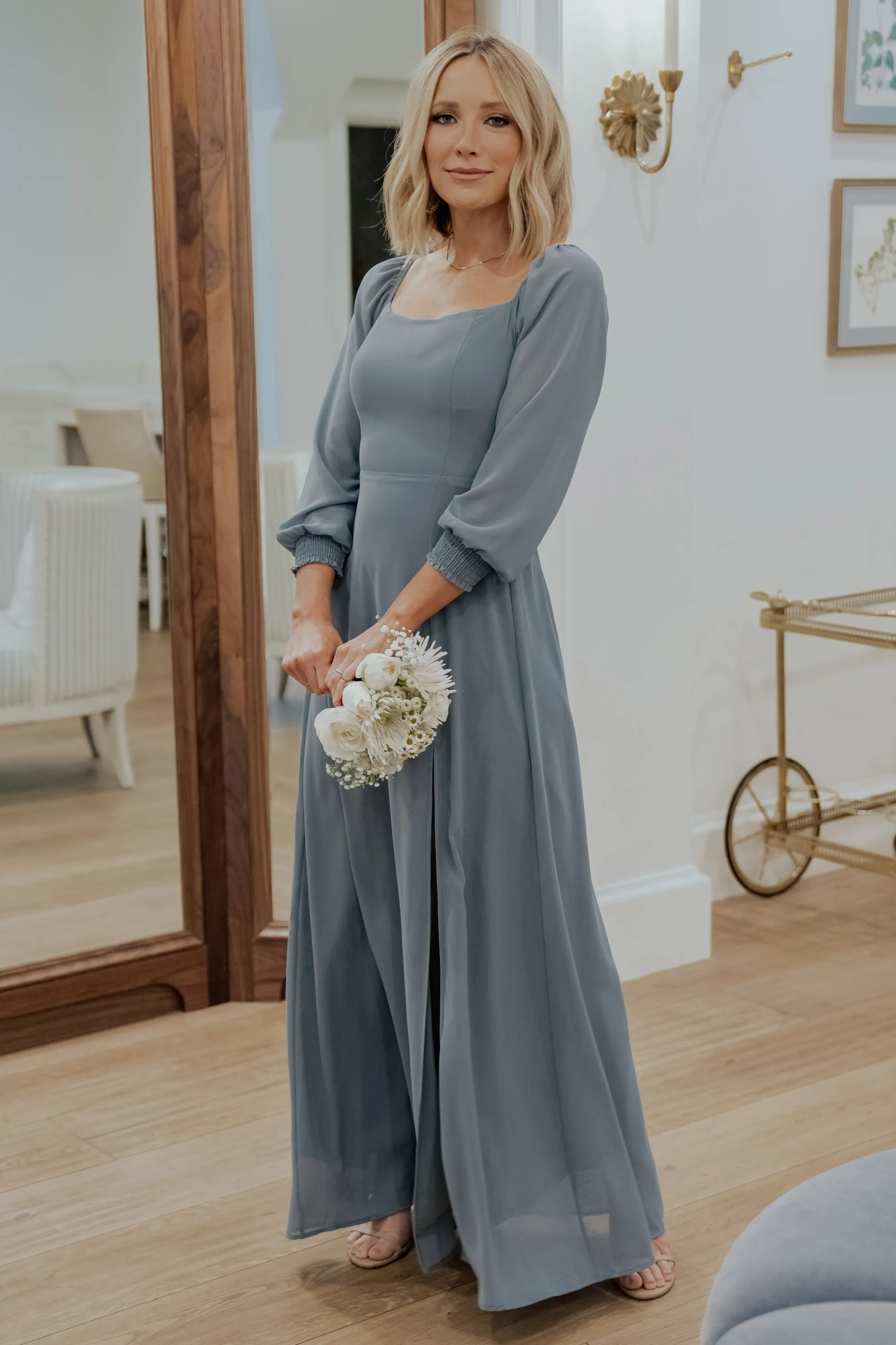 Giselle Maxi Dress | Dusty Blue sold by Baltic Born product image thumbnail 5