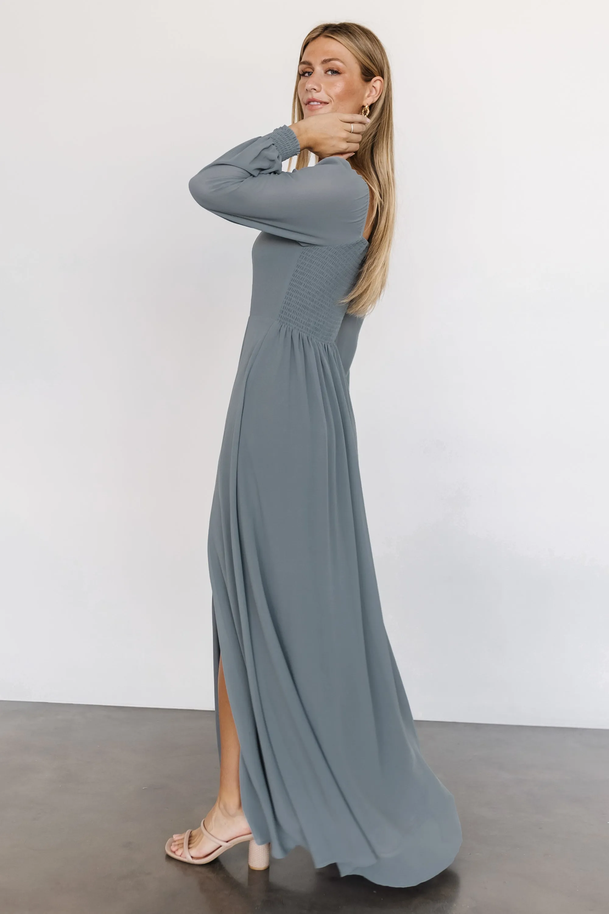 Giselle Maxi Dress | Dusty Blue sold by Baltic Born product image thumbnail 4